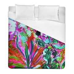 Desrt Blooming With Red Cactuses Duvet Cover (full/ Double Size) by bestdesignintheworld