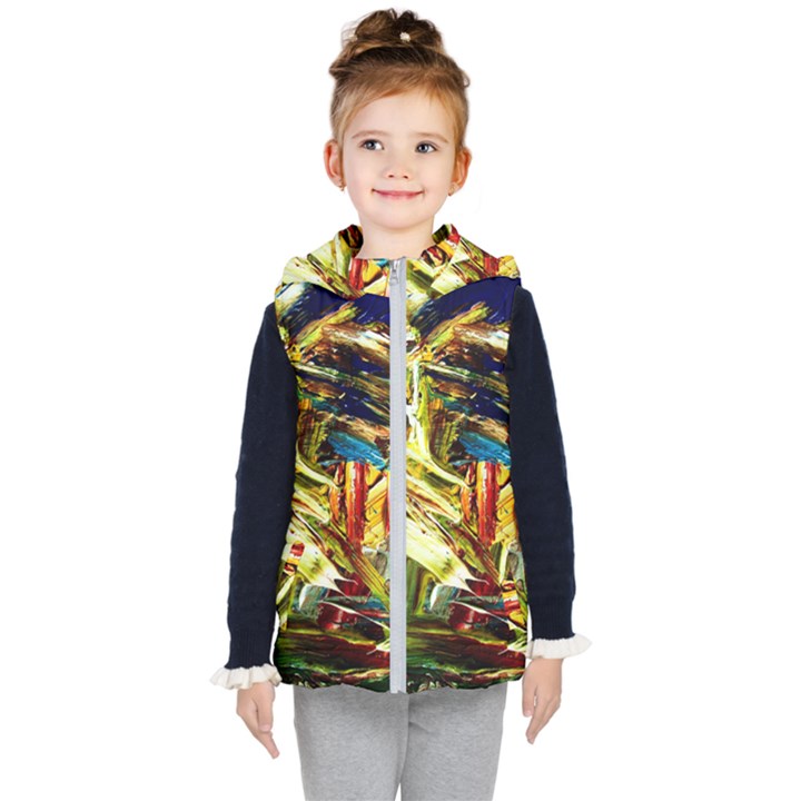 in a mountains - state washingtone Kid s Hooded Puffer Vest