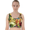 in a mountains - state washingtone Velvet Racer Back Crop Top View1