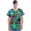 monastery estate Men s V-Neck Scrub Top View1