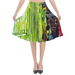 Point Of View - Part3 Flared Midi Skirt by bestdesignintheworld