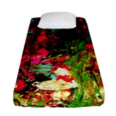 Sunset At The Footage Of Fudjiyama Fitted Sheet (single Size) by bestdesignintheworld