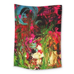 Sunset At The Footage Of Fudjiyama Medium Tapestry by bestdesignintheworld