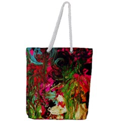 Sunset At The Footage Of Fudjiyama Full Print Rope Handle Tote (large) by bestdesignintheworld