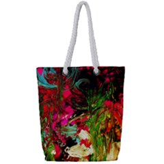 Sunset At The Footage Of Fudjiyama Full Print Rope Handle Tote (small) by bestdesignintheworld