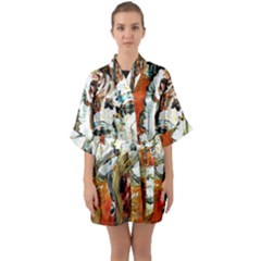 Athena Quarter Sleeve Kimono Robe by bestdesignintheworld