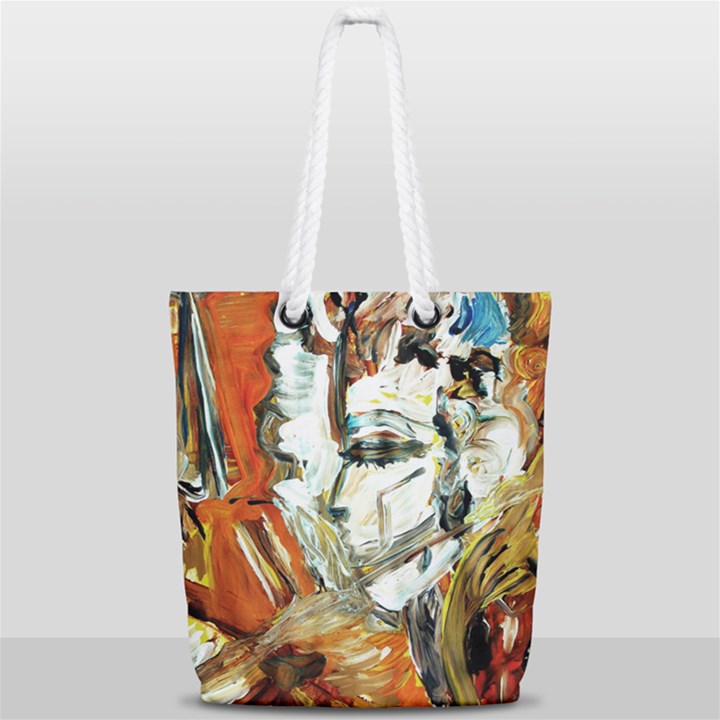 athena Full Print Rope Handle Tote (Small)