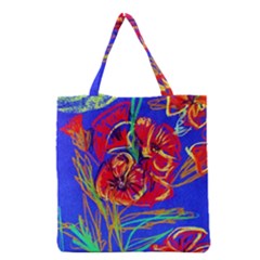 Dscf1376 -red Poppies Grocery Tote Bag by bestdesignintheworld