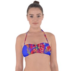 Dscf1376 -red Poppies Halter Bandeau Bikini Top by bestdesignintheworld