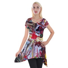 Dscf2301 -eden Garden Short Sleeve Side Drop Tunic by bestdesignintheworld