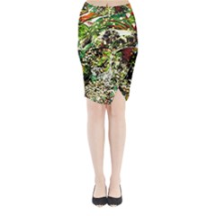 April   Birds Of Paradise 5 Midi Wrap Pencil Skirt by bestdesignintheworld