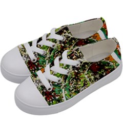 April   Birds Of Paradise 5 Kids  Low Top Canvas Sneakers