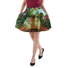 Dscf3179 - Royal Marine And Stone Lions A-line Pocket Skirt by bestdesignintheworld