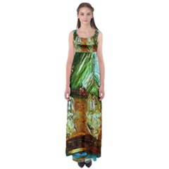 Dscf3179 - Royal Marine And Stone Lions Empire Waist Maxi Dress by bestdesignintheworld