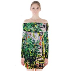 Dscf2188 -- Plant In The Room Long Sleeve Off Shoulder Dress by bestdesignintheworld