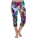 Dscf1472   Copy - blooming desert with red cactuses Capri Yoga Leggings View1