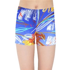 Dscf1385 - Sunflowers In Ceramic Jur Kids Sports Shorts by bestdesignintheworld