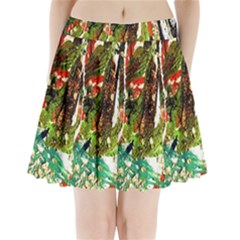 April -    Birds Of Paradise Pleated Mini Skirt by bestdesignintheworld