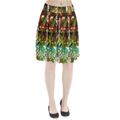 April -    Birds Of Paradise Pleated Skirt by bestdesignintheworld