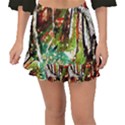 April -    Birds Of Paradise Fishtail Mini Chiffon Skirt View1