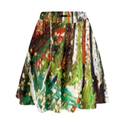 April -    Birds Of Paradise High Waist Skirt by bestdesignintheworld