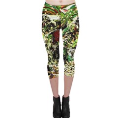 April   Birds Of Paradise 5 Capri Leggings  by bestdesignintheworld