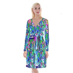 Dscf1656 - Surfers Boards Long Sleeve Velvet Front Wrap Dress by bestdesignintheworld