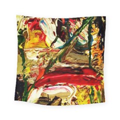 Dscf2283 - Mountain Landscape Square Tapestry (small) by bestdesignintheworld