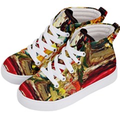 Dscf2283 - Mountain Landscape Kid s Hi-top Skate Sneakers by bestdesignintheworld