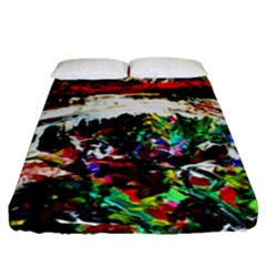 Dscf2599 - Moon In Carribean Fitted Sheet (queen Size) by bestdesignintheworld