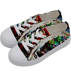 Dscf2599 - Moon In Carribean Kids  Low Top Canvas Sneakers