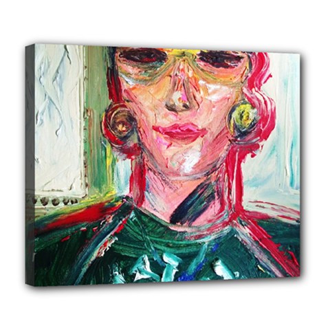 Dscf2299 - Texan Girl Deluxe Canvas 24  X 20   by bestdesignintheworld