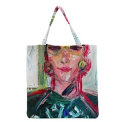 Dscf2299 - Texan Girl Grocery Tote Bag by bestdesignintheworld