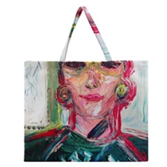 Dscf2299 - Texan Girl Zipper Large Tote Bag by bestdesignintheworld