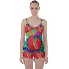 Dscf1425 (1) - Fruits And Geometry-2 Tie Front Two Piece Tankini by bestdesignintheworld