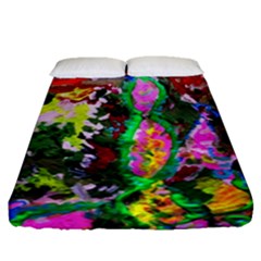 Dscf1239 - Desert In A Bloom Fitted Sheet (queen Size) by bestdesignintheworld