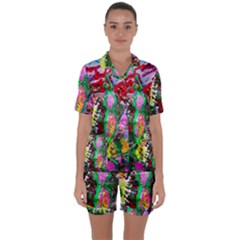 Dscf1239 - Desert In A Bloom Satin Short Sleeve Pyjamas Set by bestdesignintheworld