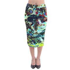 Dscf3082 - Sphinx And Wheel Of Time Velvet Midi Pencil Skirt by bestdesignintheworld