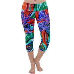 Dscf1366 - Birds Of Paradise Capri Yoga Leggings