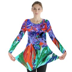 Dscf1366 - Birds Of Paradise Long Sleeve Tunic  by bestdesignintheworld