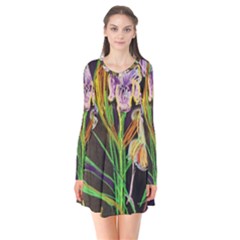 Dscf1378 - Irises On The Black Flare Dress by bestdesignintheworld