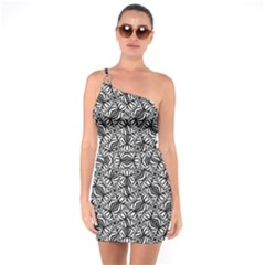 Modern Tribal Bold Pattern One Soulder Bodycon Dress by dflcprints