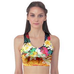 Dscf1390 - Basket Flowers Sports Bra by bestdesignintheworld