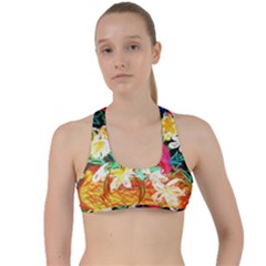 Dscf1390 - Basket Flowers Criss Cross Racerback Sports Bra by bestdesignintheworld