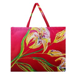 Dscf1393 - Tender Bright Lillies Zipper Large Tote Bag by bestdesignintheworld