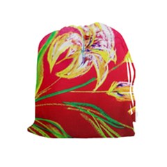 Dscf1393 - Tender Bright Lillies Drawstring Pouches (extra Large) by bestdesignintheworld