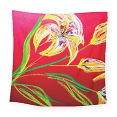 Dscf1393 - Tender Bright Lillies Square Tapestry (large) by bestdesignintheworld