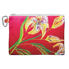 Dscf1393 - Tender Bright Lillies Canvas Cosmetic Bag (xl) by bestdesignintheworld