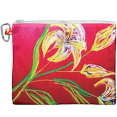 Dscf1393 - Tender Bright Lillies Canvas Cosmetic Bag (xxxl) by bestdesignintheworld