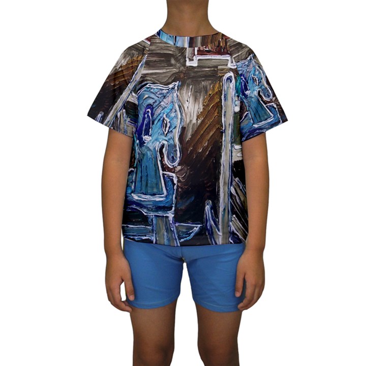 Dscf2546 - toy horsey Kids  Short Sleeve Swimwear